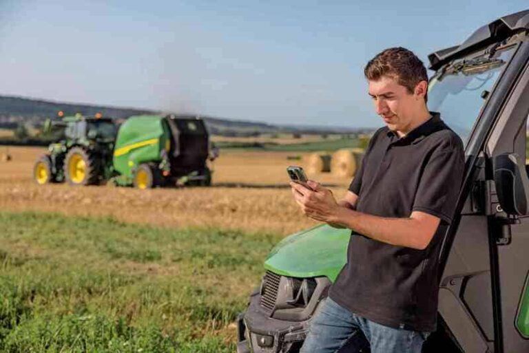 John deere round balers connectivity