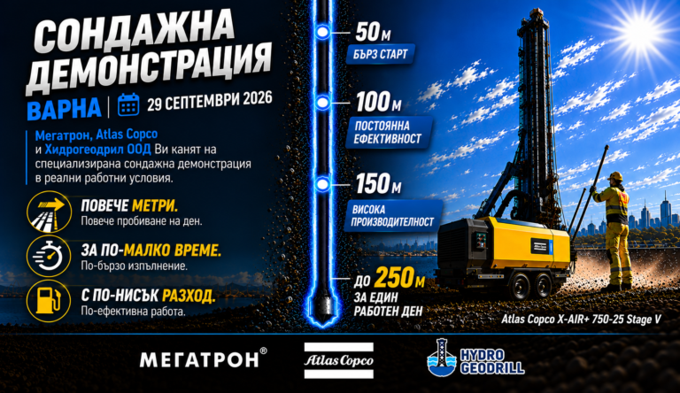 Сондажна демонстрация Atlas Copco