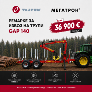 Ремарке за износ на трупи Tajfun GAP 140